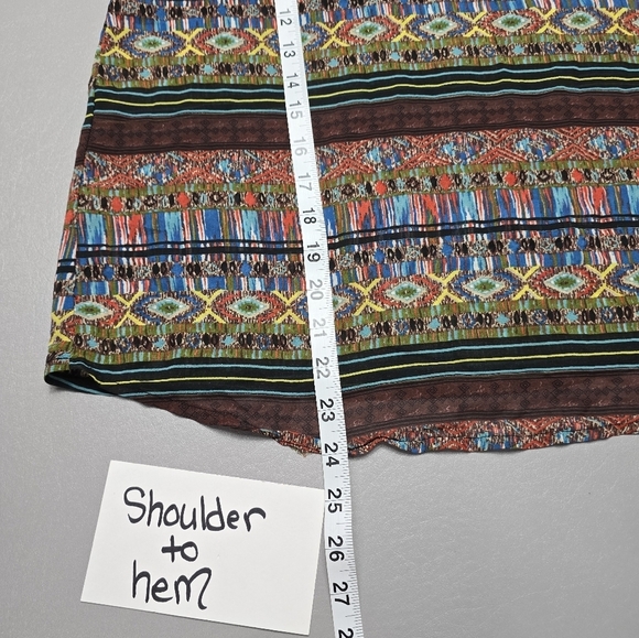 3/$15 Dots sheer boho tank top women's size small - Picture 5 of 8